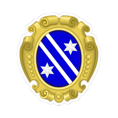 Coat of arms of th Bonaparte family in San Miniato Guido (Italy) (Coat of Arms) STICKER Vinyl Kiss-Cut Decal 4 Inch White - The Sticker Space
