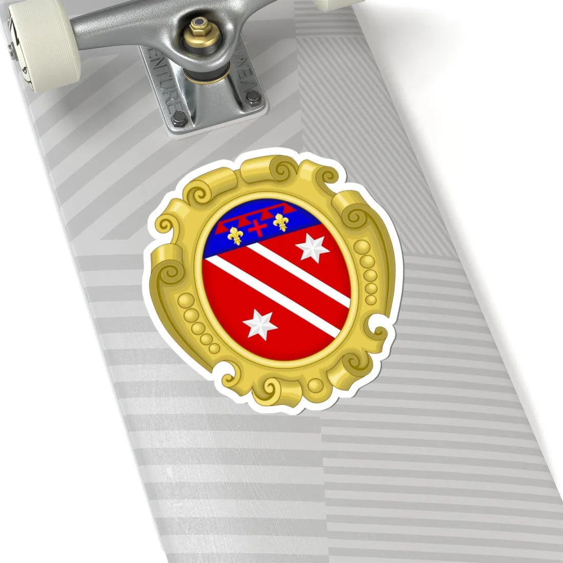 Coat of arms of th Bonaparte family in San Miniato Scala (Italy) (Coat of Arms) STICKER Vinyl Kiss-Cut Decal - The Sticker Space