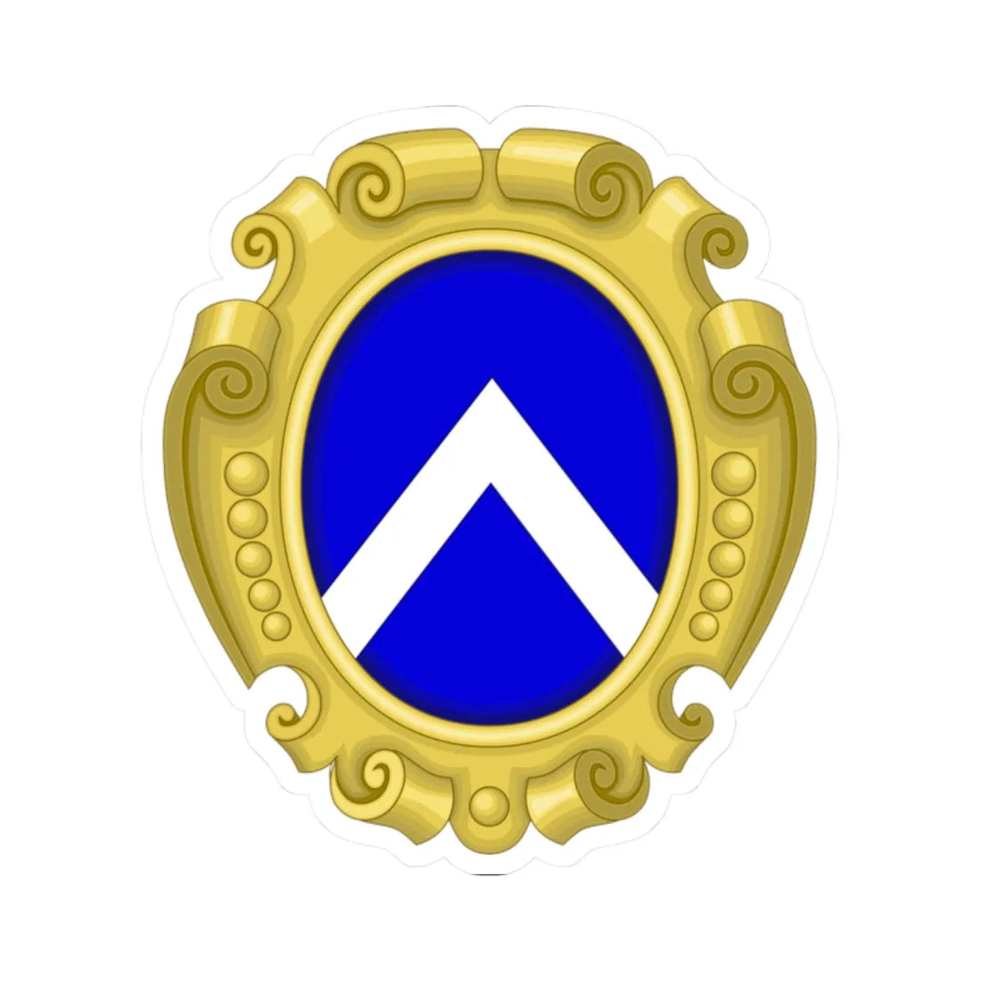 Coat of arms of th Bonaparte Firenze Santo Spirito (Italy) (Coat of Arms) STICKER Vinyl Kiss-Cut Decal 2 Inch White - The Sticker Space