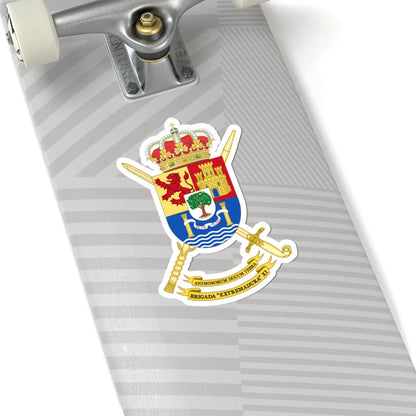 Coat of Arms of the 11th Brigade Extremadura Polyvalent Brigade (Spain) (Coat of Arms) STICKER Vinyl Kiss-Cut Decal - The Sticker Space