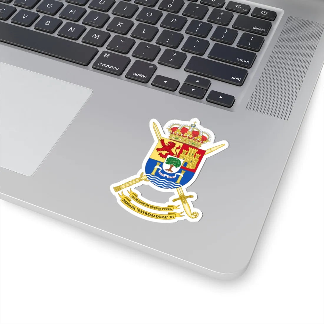 Coat of Arms of the 11th Brigade Extremadura Polyvalent Brigade (Spain) (Coat of Arms) STICKER Vinyl Kiss-Cut Decal - The Sticker Space