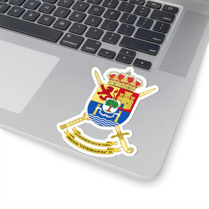 Coat of Arms of the 11th Brigade Extremadura Polyvalent Brigade (Spain) (Coat of Arms) STICKER Vinyl Kiss-Cut Decal - The Sticker Space