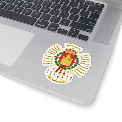 Coat of arms of the 16th Armored Regiment Castilla 2015 (Spain) (Coat of Arms) STICKER Vinyl Kiss-Cut Decal - The Sticker Space
