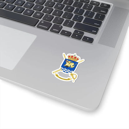 Coat of Arms of the 16th Brigade Canarias Headquarters Battalion (Spain) (Coat of Arms) STICKER Vinyl Kiss-Cut Decal - The Sticker Space