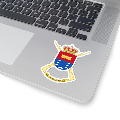 Coat of Arms of the 16th Light Infantry Brigade Canarias (Spain) (Coat of Arms) STICKER Vinyl Kiss-Cut Decal - The Sticker Space