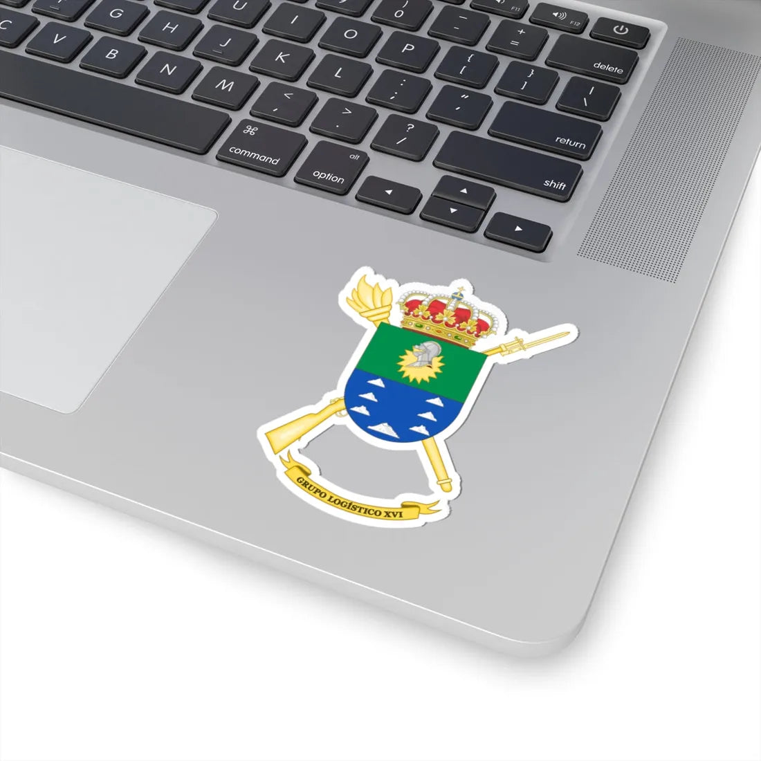 Coat of Arms of the 16th Logistics Group (Spain) (Coat of Arms) STICKER Vinyl Kiss-Cut Decal - The Sticker Space