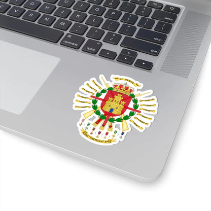 Coat of arms of the 16th Mechanized Infantry Regiment Castilla (Spain) (Coat of Arms) STICKER Vinyl Kiss-Cut Decal - The Sticker Space