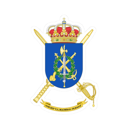 Coat of Arms of the 19th Special Operations Group Maderal Oleaga (Spain) (Coat of Arms) STICKER Vinyl Kiss-Cut Decal - The Sticker Space