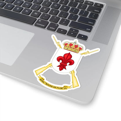 Coat of Arms of the 1st-4 Parachute Infantry Flag Roger de Flor (Spain) (Coat of Arms) STICKER Vinyl Kiss-Cut Decal - The Sticker Space