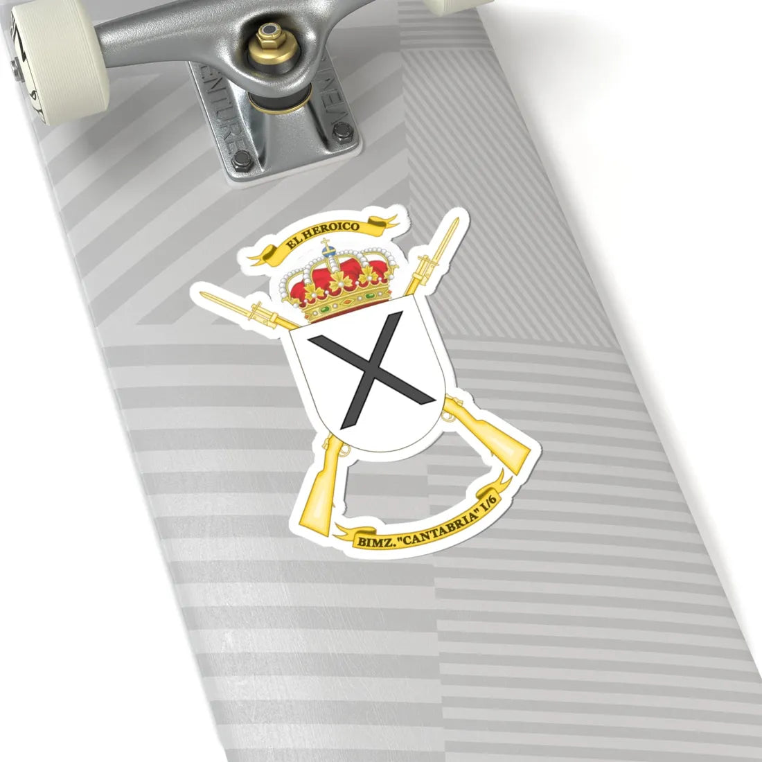 Coat of Arms of the 1st-6 Mechanized Infantry Battalion Cantabria (Spain) (Coat of Arms) STICKER Vinyl Kiss-Cut Decal - The Sticker Space
