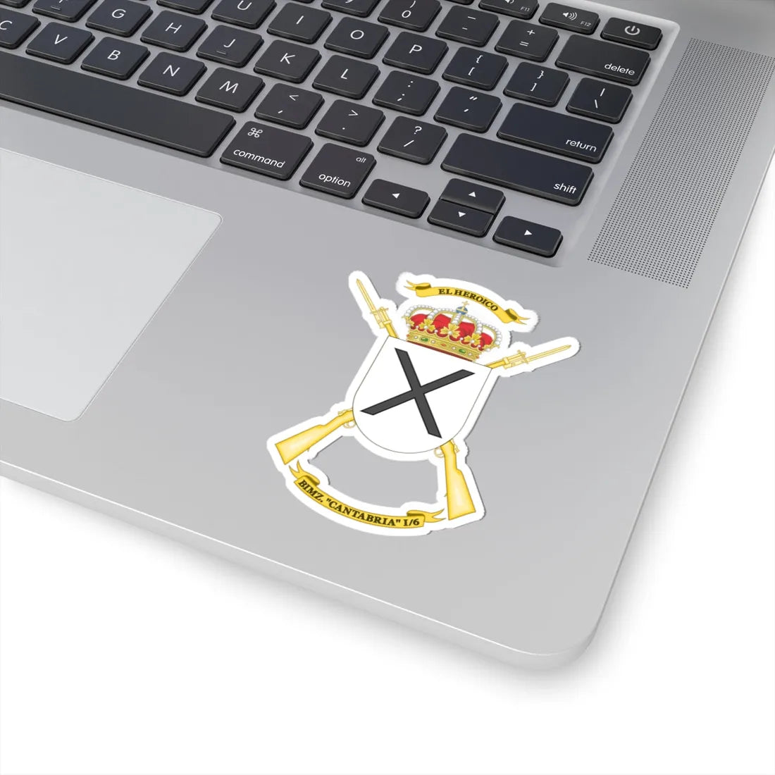 Coat of Arms of the 1st-6 Mechanized Infantry Battalion Cantabria (Spain) (Coat of Arms) STICKER Vinyl Kiss-Cut Decal - The Sticker Space