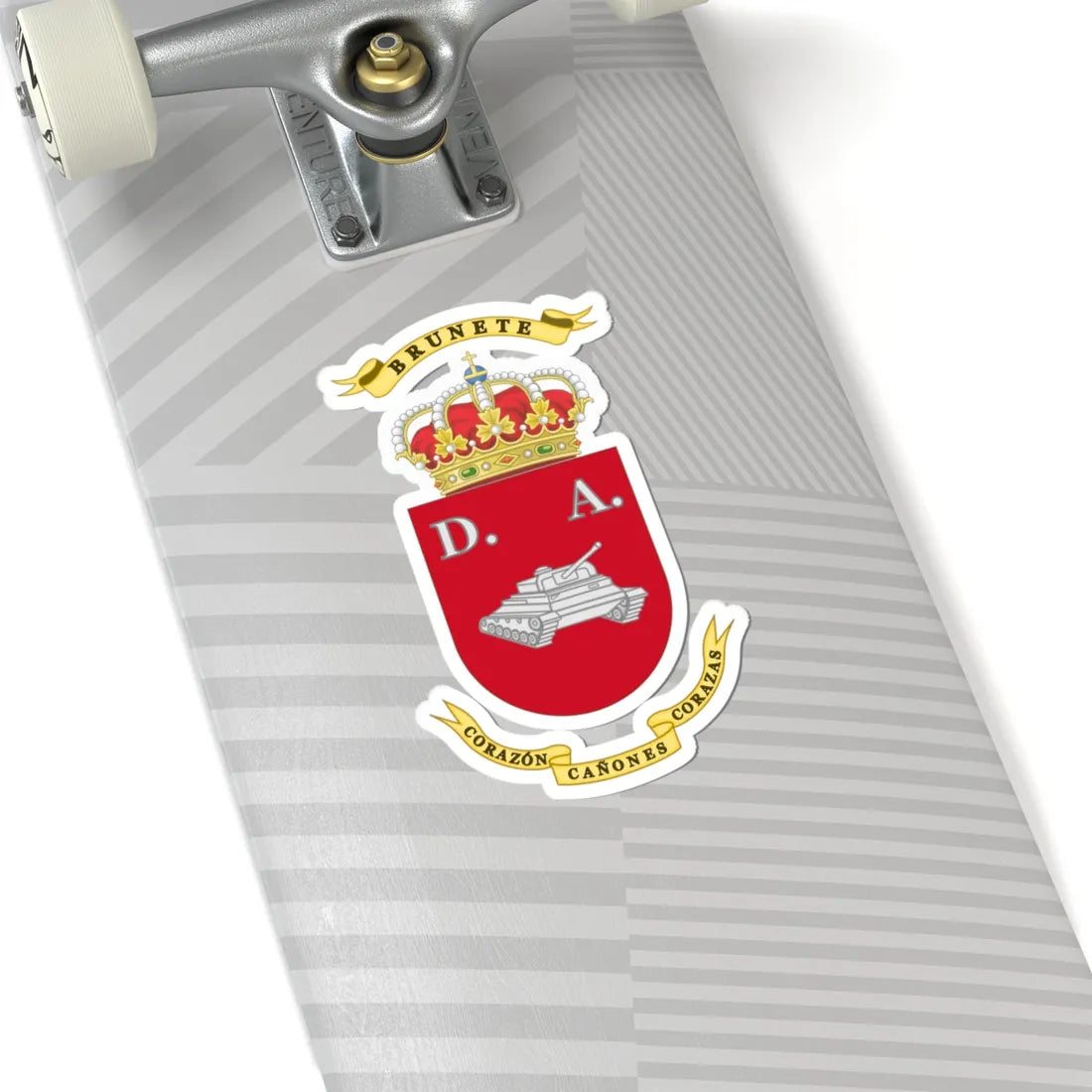 Coat of Arms of the 1st Armoured Division Brunete (Spain) (Coat of Arms) STICKER Vinyl Kiss-Cut Decal - The Sticker Space