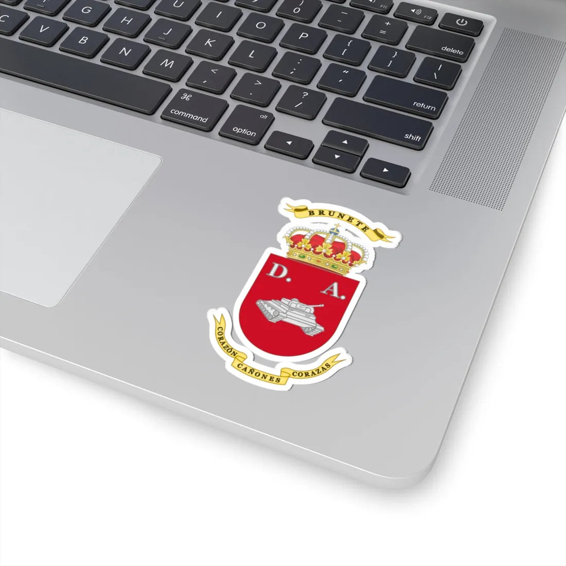 Coat of Arms of the 1st Armoured Division Brunete (Spain) (Coat of Arms) STICKER Vinyl Kiss-Cut Decal - The Sticker Space