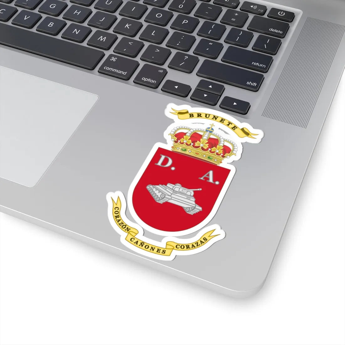 Coat of Arms of the 1st Armoured Division Brunete (Spain) (Coat of Arms) STICKER Vinyl Kiss-Cut Decal - The Sticker Space