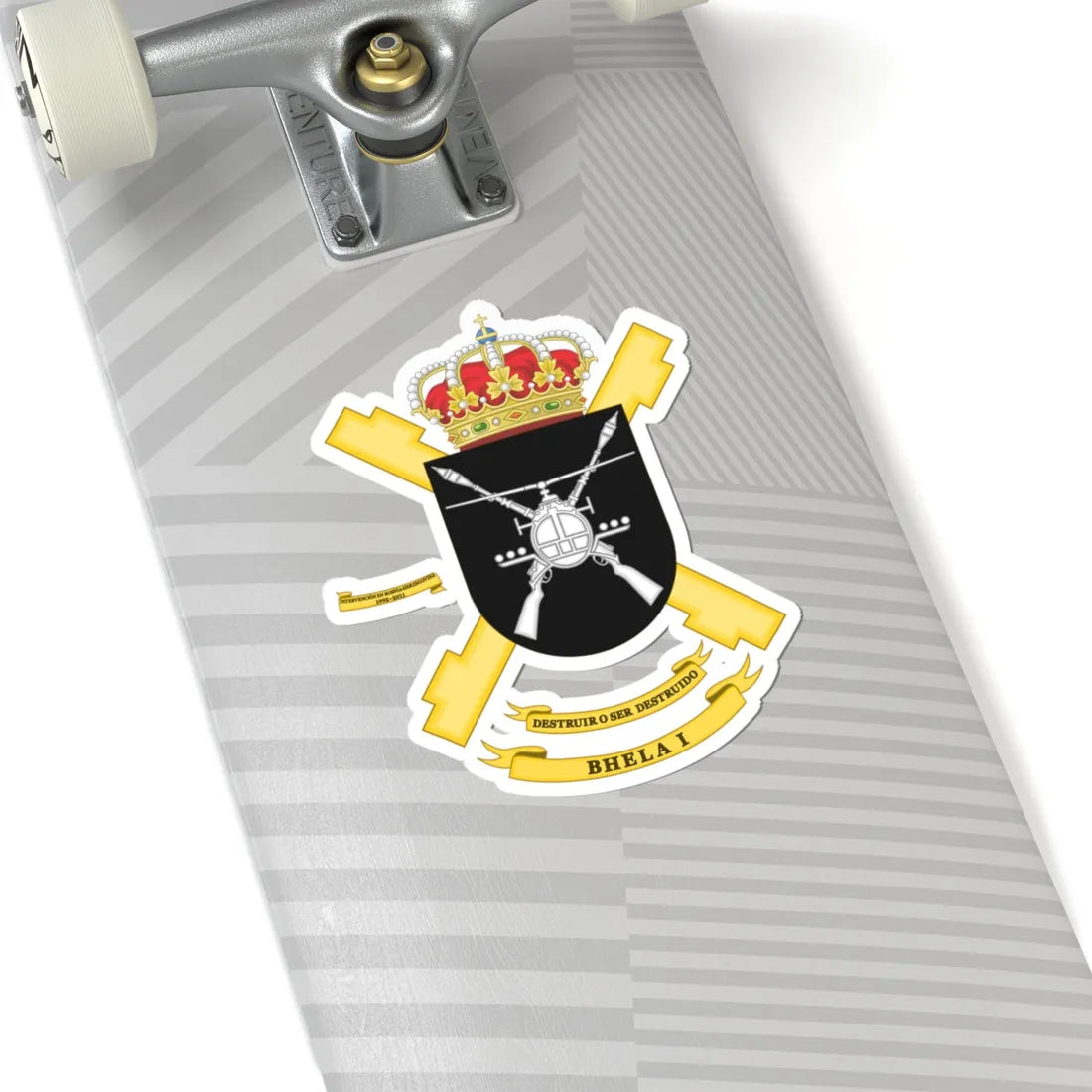Coat of Arms of the 1st Attack Helicopter Battalion (Spain) (Coat of Arms) STICKER Vinyl Kiss-Cut Decal - The Sticker Space