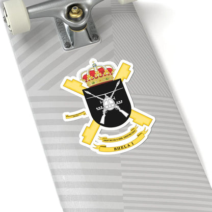 Coat of Arms of the 1st Attack Helicopter Battalion (Spain) (Coat of Arms) STICKER Vinyl Kiss-Cut Decal - The Sticker Space