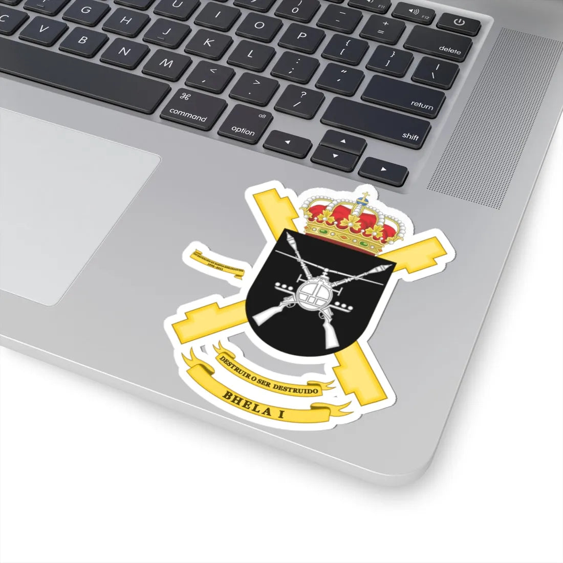 Coat of Arms of the 1st Attack Helicopter Battalion (Spain) (Coat of Arms) STICKER Vinyl Kiss-Cut Decal - The Sticker Space