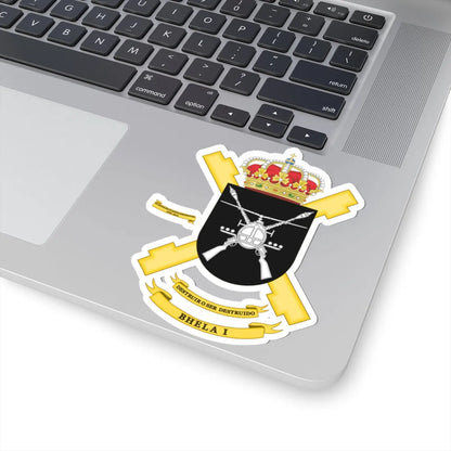 Coat of Arms of the 1st Attack Helicopter Battalion (Spain) (Coat of Arms) STICKER Vinyl Kiss-Cut Decal - The Sticker Space