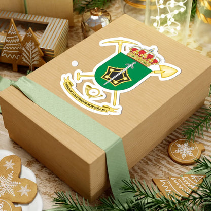 Coat of Arms of the 1st Mountain Engineer Unit (Spain) (Coat of Arms) STICKER Vinyl Kiss-Cut Decal - The Sticker Space