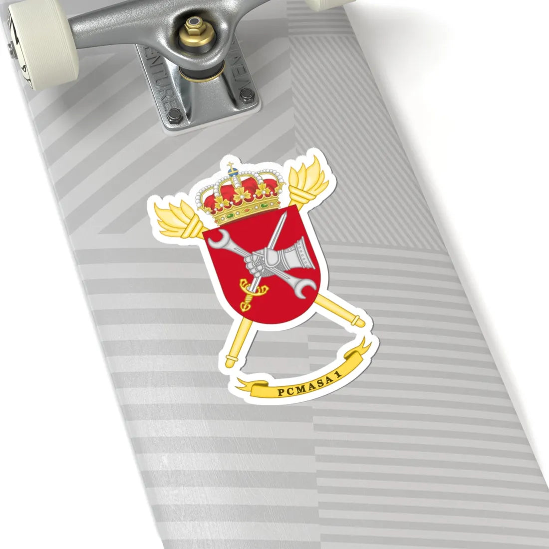 Coat of Arms of the 1st PCMASA (Spain) (Coat of Arms) STICKER Vinyl Kiss-Cut Decal - The Sticker Space