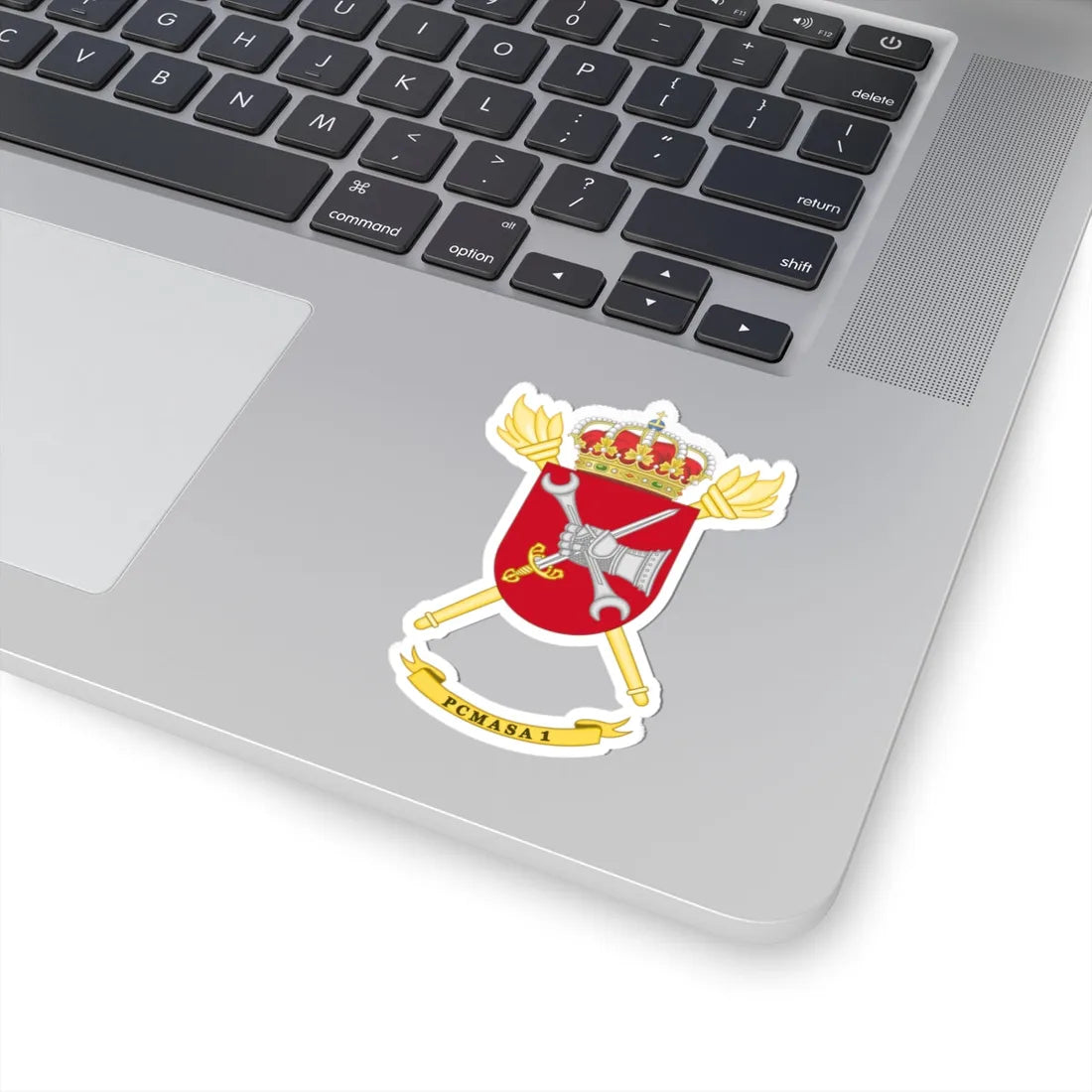 Coat of Arms of the 1st PCMASA (Spain) (Coat of Arms) STICKER Vinyl Kiss-Cut Decal - The Sticker Space