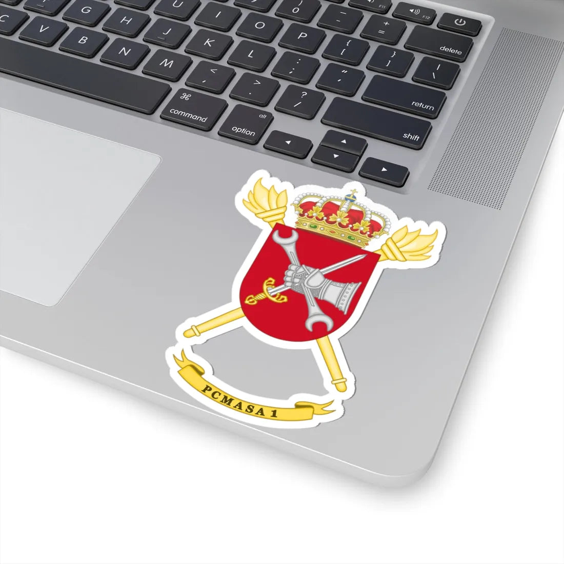 Coat of Arms of the 1st PCMASA (Spain) (Coat of Arms) STICKER Vinyl Kiss-Cut Decal - The Sticker Space