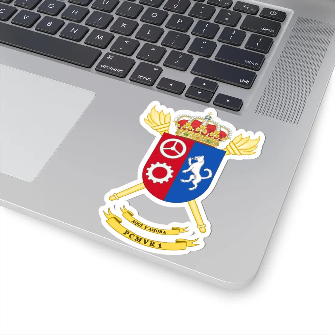 Coat of Arms of the 1st PCMVR (Spain) (Coat of Arms) STICKER Vinyl Kiss-Cut Decal - The Sticker Space