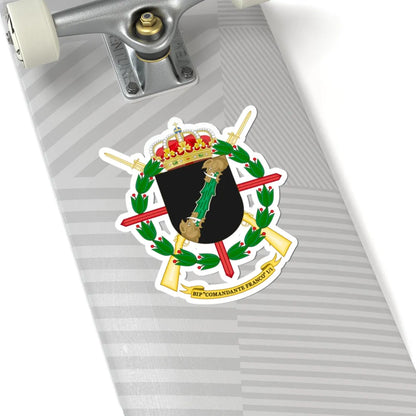 Coat of Arms of the 1st Spanish Legion Flag Comandante Franco (Spain) (Coat of Arms) STICKER Vinyl Kiss-Cut Decal - The Sticker Space