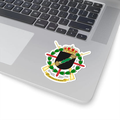 Coat of Arms of the 1st Spanish Legion Flag Comandante Franco (Spain) (Coat of Arms) STICKER Vinyl Kiss-Cut Decal - The Sticker Space