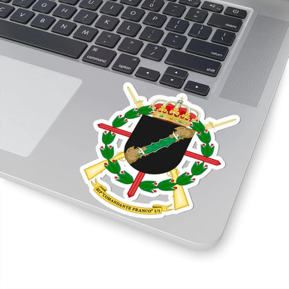 Coat of Arms of the 1st Spanish Legion Flag Comandante Franco (Spain) (Coat of Arms) STICKER Vinyl Kiss-Cut Decal - The Sticker Space