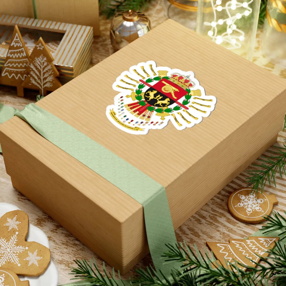 Coat of Arms of the 20th Field Artillery Regiment (Spain) (Coat of Arms) STICKER Vinyl Kiss-Cut Decal - The Sticker Space