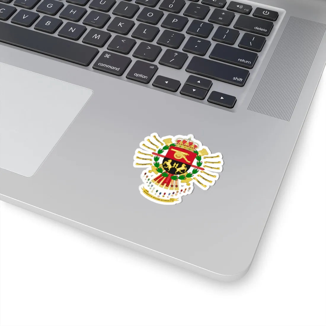 Coat of Arms of the 20th Field Artillery Regiment (Spain) (Coat of Arms) STICKER Vinyl Kiss-Cut Decal - The Sticker Space