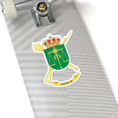 Coat of Arms of the 21st Logistics Support Group (Spain) (Coat of Arms) STICKER Vinyl Kiss-Cut Decal - The Sticker Space
