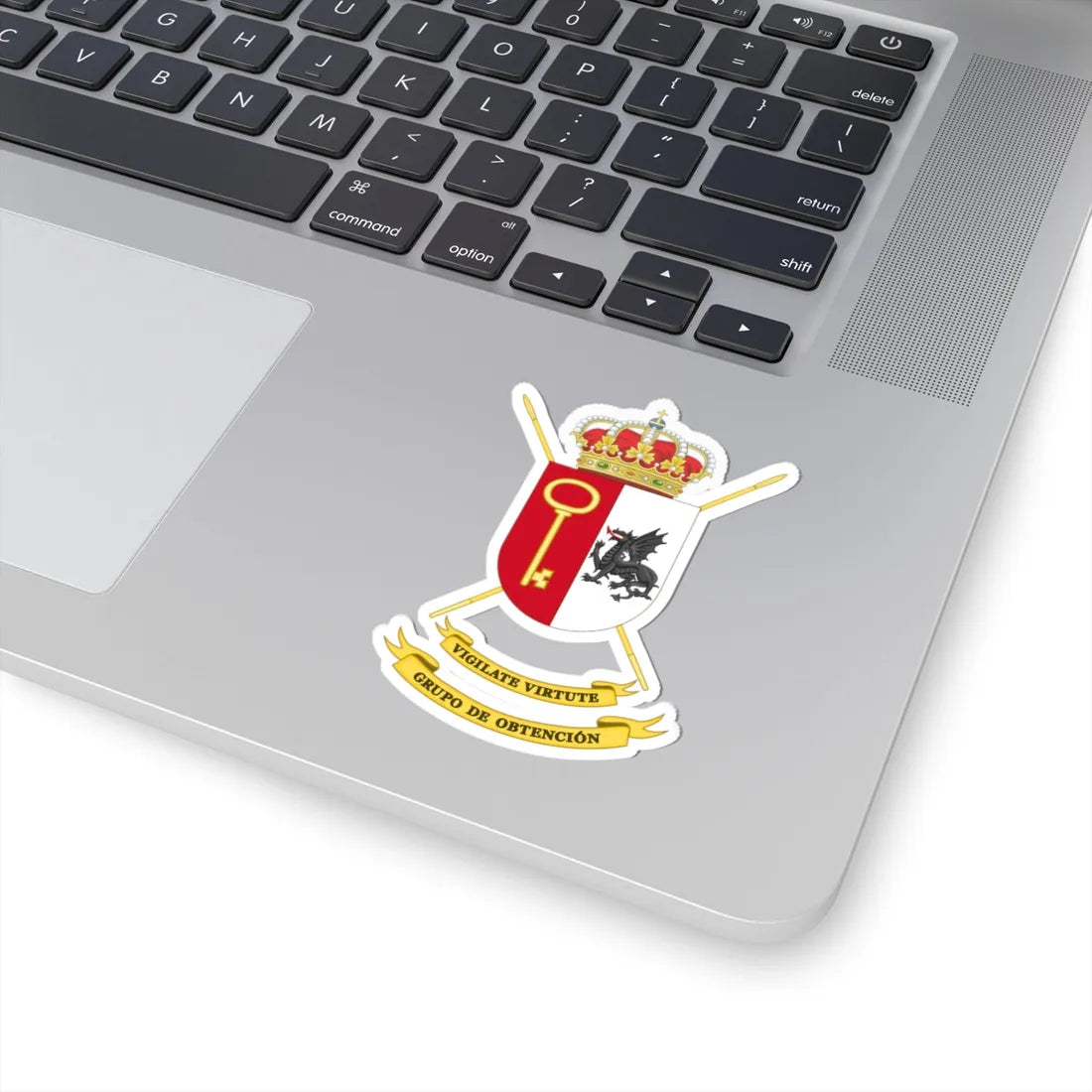 Coat of Arms of the 2nd-1 Long Range Reconnaissance Group (Spain) (Coat of Arms) STICKER Vinyl Kiss-Cut Decal - The Sticker Space