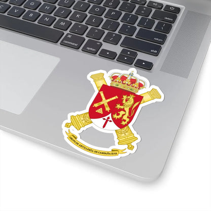 Coat of Arms of the 2nd-11 Field Artillery Battalion (Spain) (Coat of Arms) STICKER Vinyl Kiss-Cut Decal - The Sticker Space