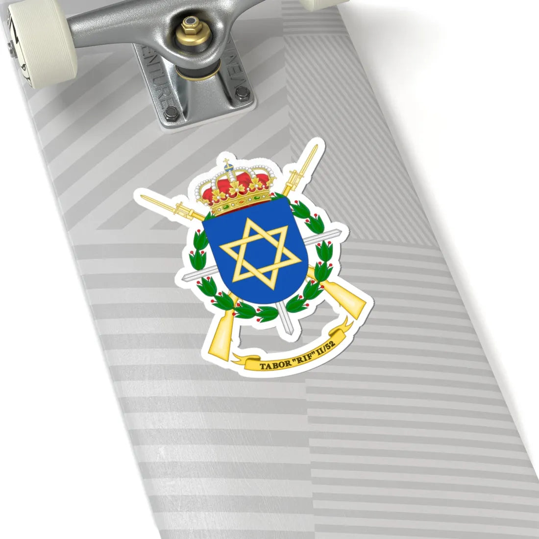 Coat of Arms of the 2nd-52 Regulares Battalion Rif (Spain) (Coat of Arms) STICKER Vinyl Kiss-Cut Decal - The Sticker Space