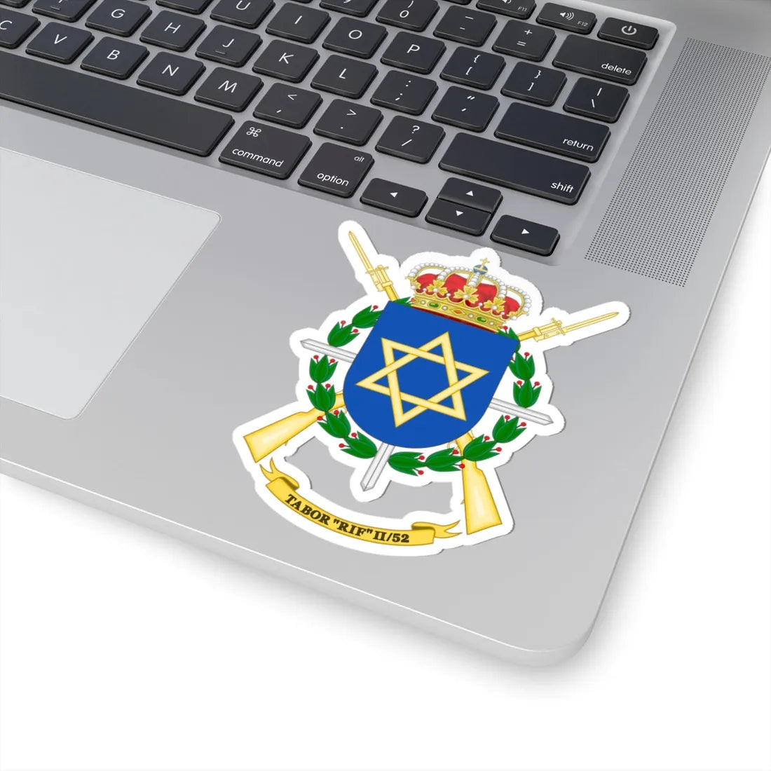 Coat of Arms of the 2nd-52 Regulares Battalion Rif (Spain) (Coat of Arms) STICKER Vinyl Kiss-Cut Decal - The Sticker Space