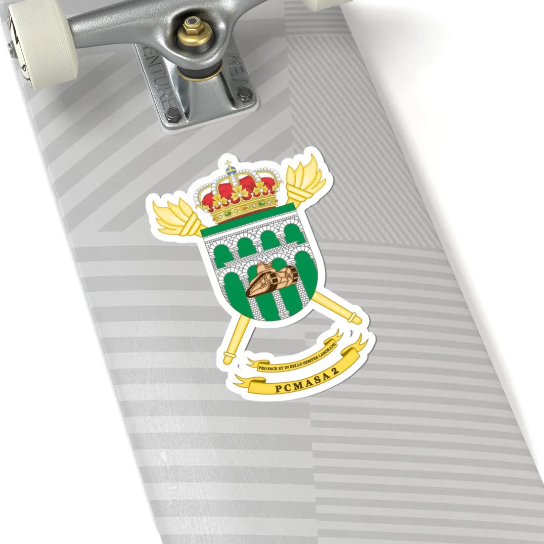 Coat of Arms of the 2nd PCMASA (Spain) (Coat of Arms) STICKER Vinyl Kiss-Cut Decal - The Sticker Space