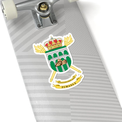 Coat of Arms of the 2nd PCMASA (Spain) (Coat of Arms) STICKER Vinyl Kiss-Cut Decal - The Sticker Space