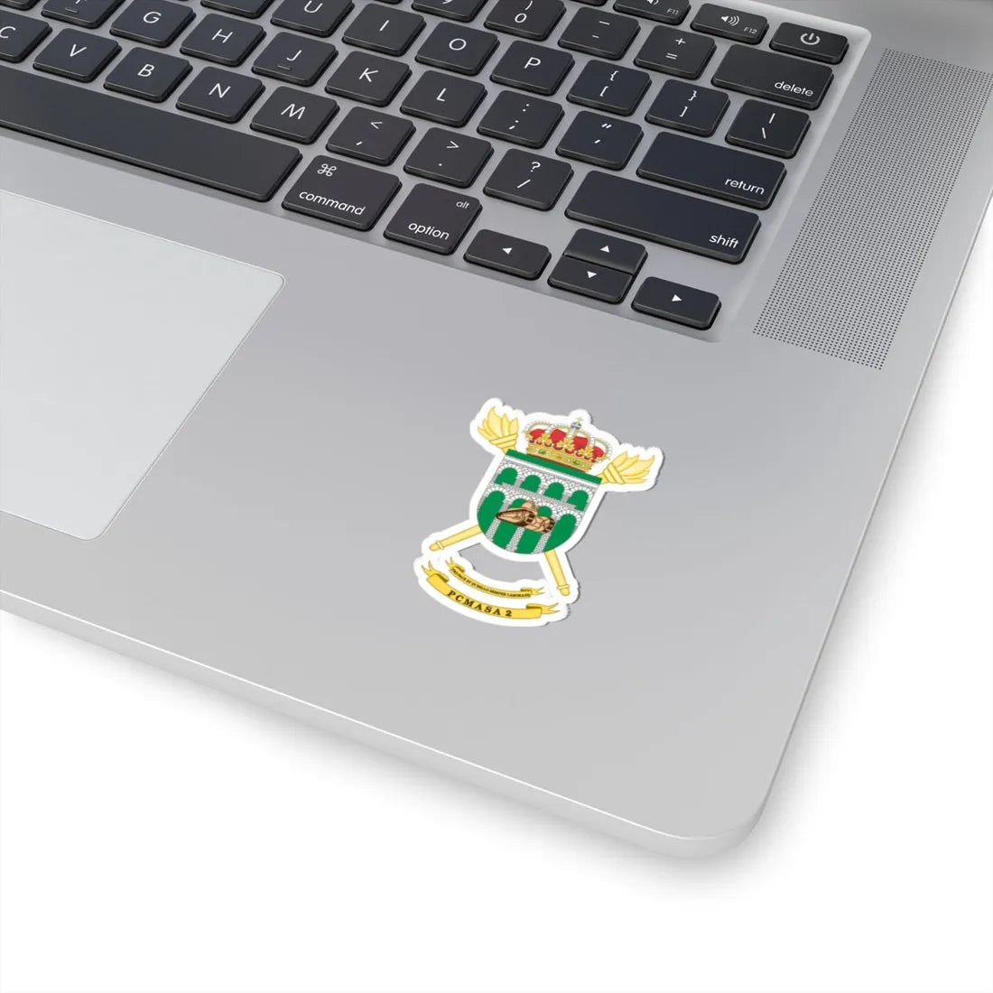 Coat of Arms of the 2nd PCMASA (Spain) (Coat of Arms) STICKER Vinyl Kiss-Cut Decal - The Sticker Space