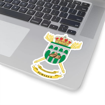 Coat of Arms of the 2nd PCMASA (Spain) (Coat of Arms) STICKER Vinyl Kiss-Cut Decal - The Sticker Space