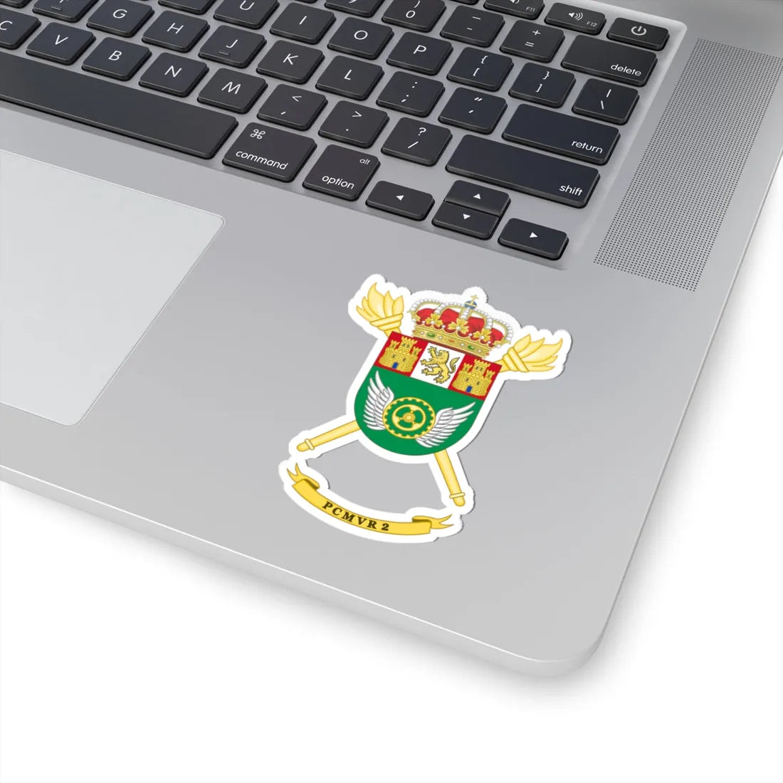 Coat of Arms of the 2nd PCMVR (Spain) (Coat of Arms) STICKER Vinyl Kiss-Cut Decal - The Sticker Space