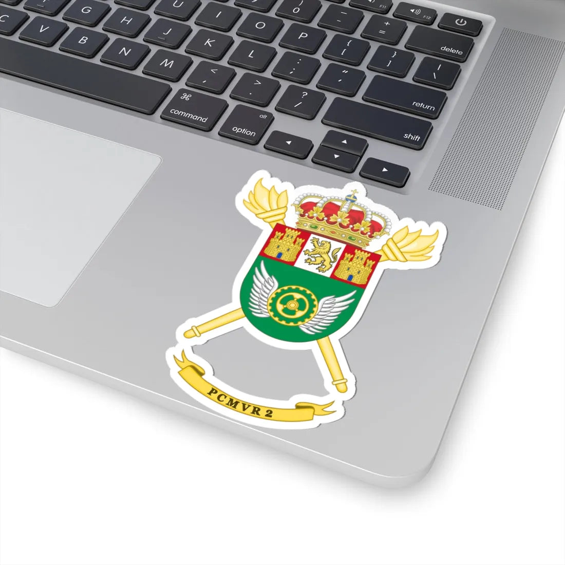 Coat of Arms of the 2nd PCMVR (Spain) (Coat of Arms) STICKER Vinyl Kiss-Cut Decal - The Sticker Space