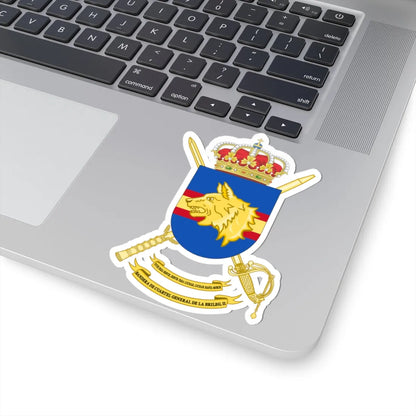 Coat of Arms of the 2nd Spanish Legion Brigade Headquarters Flag (Spain) (Coat of Arms) STICKER Vinyl Kiss-Cut Decal - The Sticker Space