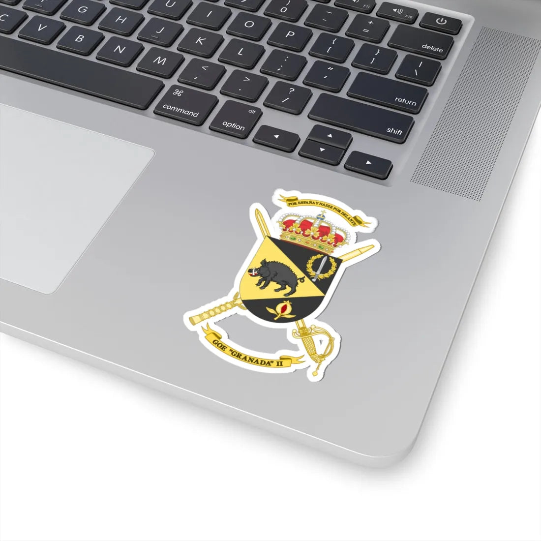 Coat of Arms of the 2nd Special Operations Group Granada (Spain) (Coat of Arms) STICKER Vinyl Kiss-Cut Decal - The Sticker Space