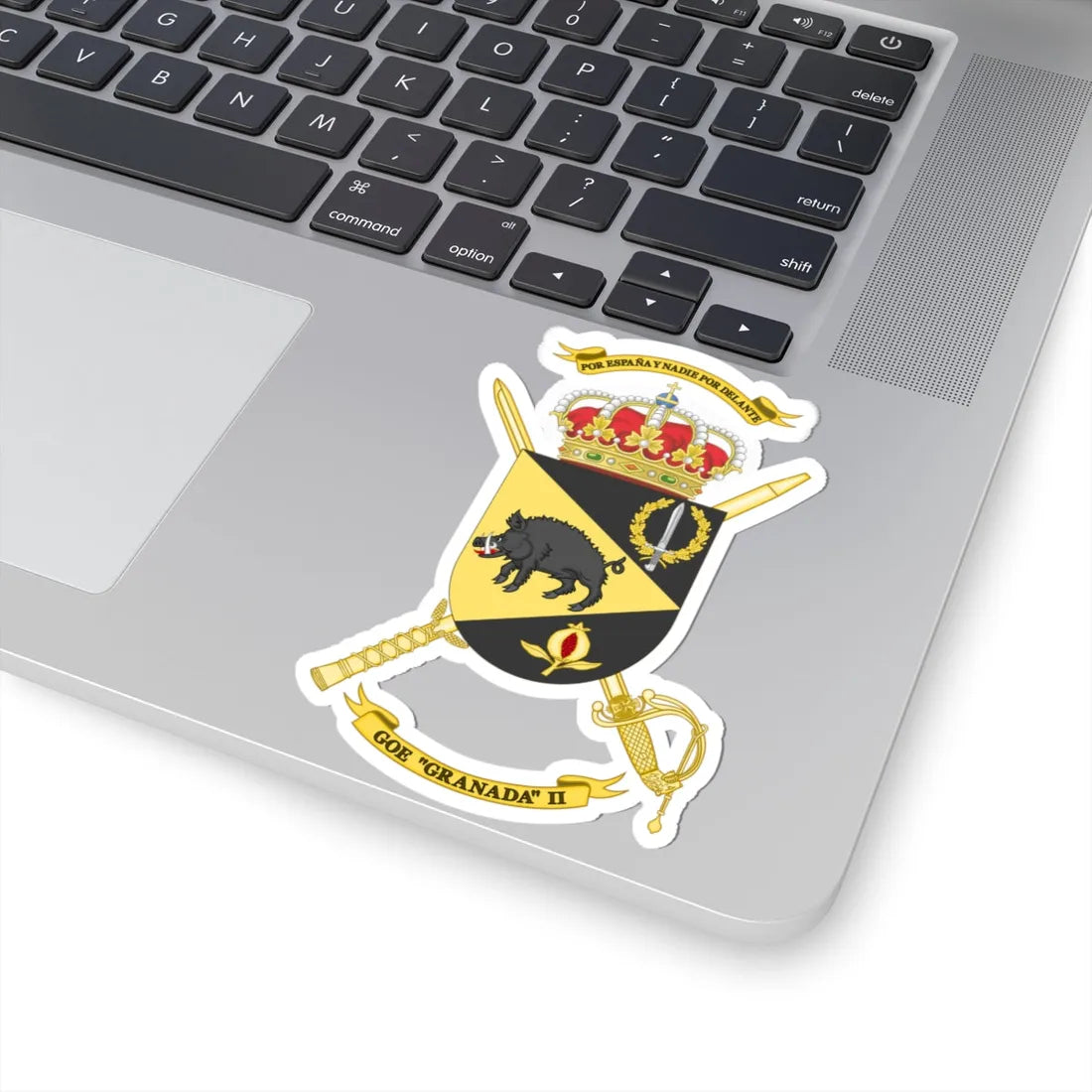 Coat of Arms of the 2nd Special Operations Group Granada (Spain) (Coat of Arms) STICKER Vinyl Kiss-Cut Decal - The Sticker Space