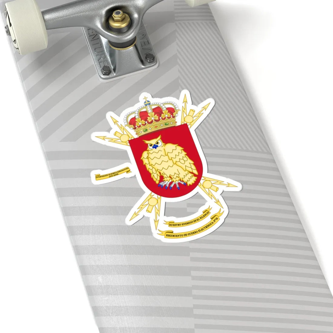 Coat of Arms of the 31st Electronic Warfare Regiment (Spain) (Coat of Arms) STICKER Vinyl Kiss-Cut Decal - The Sticker Space