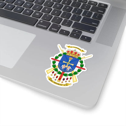Coat of Arms of the 31st Mechanized Infantry Regiment Asturias (Spain) (Coat of Arms) STICKER Vinyl Kiss-Cut Decal - The Sticker Space