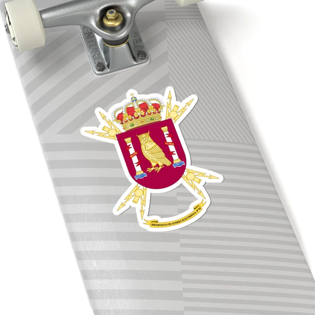 Coat of Arms of the 32nd Electronic Warfare Regiment (Spain) (Coat of Arms) STICKER Vinyl Kiss-Cut Decal - The Sticker Space