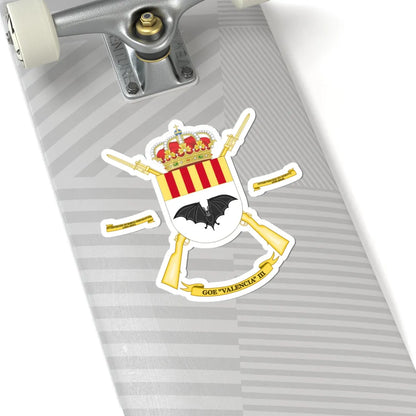 Coat of Arms of the 3rd Special Operations Group Valencia (Spain) (Coat of Arms) STICKER Vinyl Kiss-Cut Decal - The Sticker Space